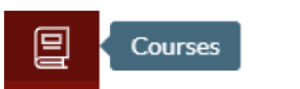 The courses icon shown in Canvas.