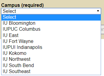 Choosing a campus in degree maps. 